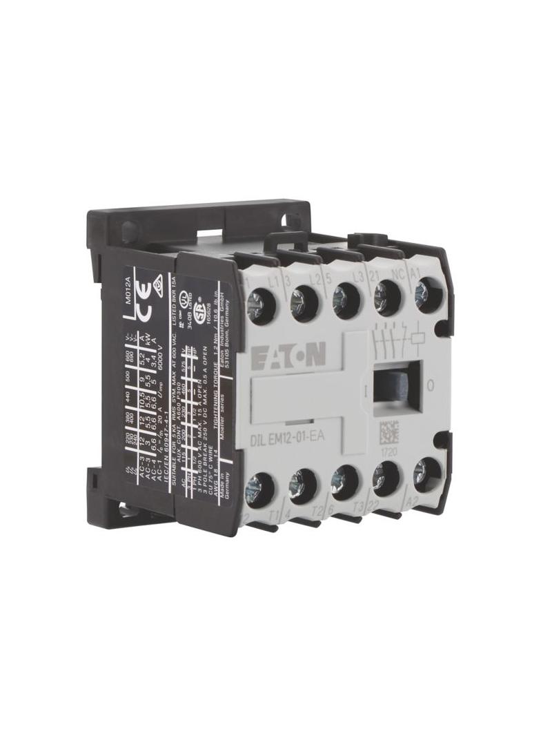 DILEM12-01-EA(230V50HZ,240V60HZ) Stycznik miniaturowy 5,5kW 400V sterowanie 230VAC 189989 EATON