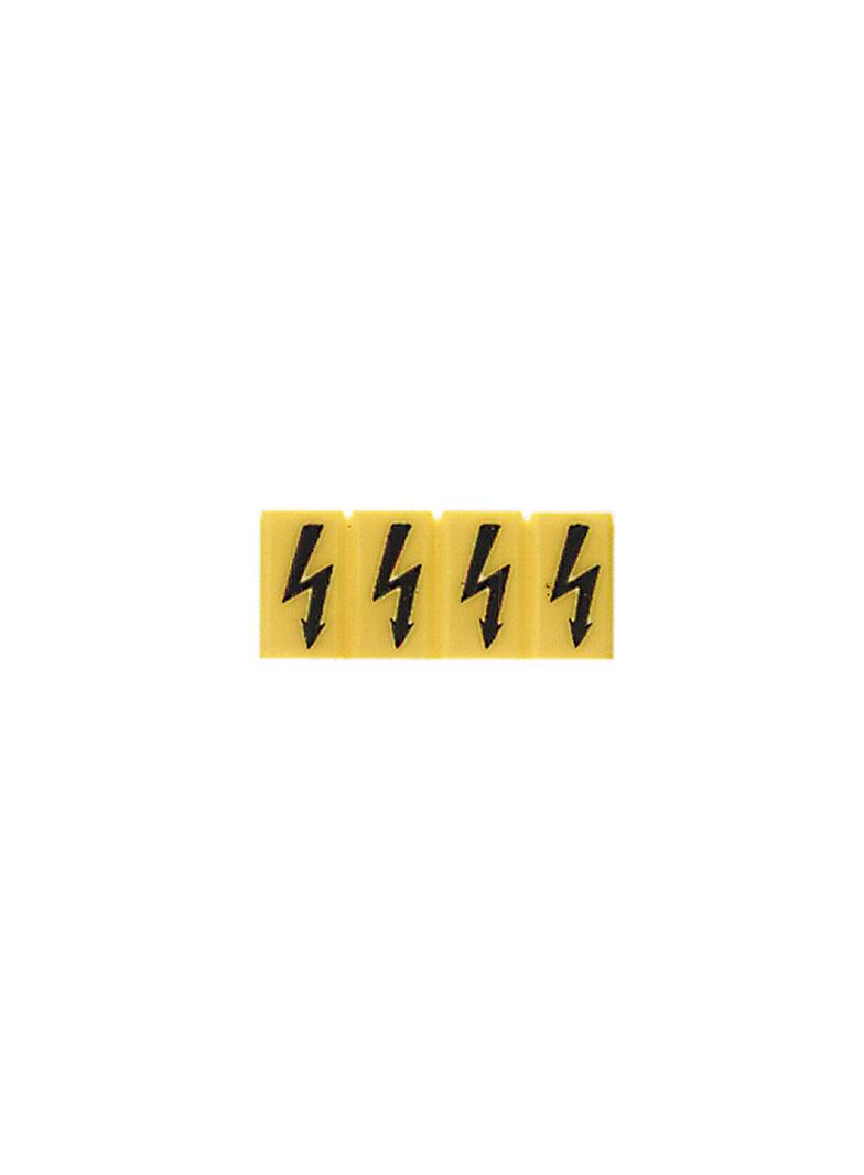 ZAD 1/4 Oznaczenie terminala, Raster w mm: 5.10, Nadrukowane znaki: symbole, żółty /20szt./ 1609110000 WEIDMÜLLER