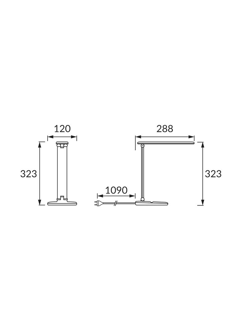 Lampka biurkowa SMD LED ZET 5W WHITE 03724 IDEUS