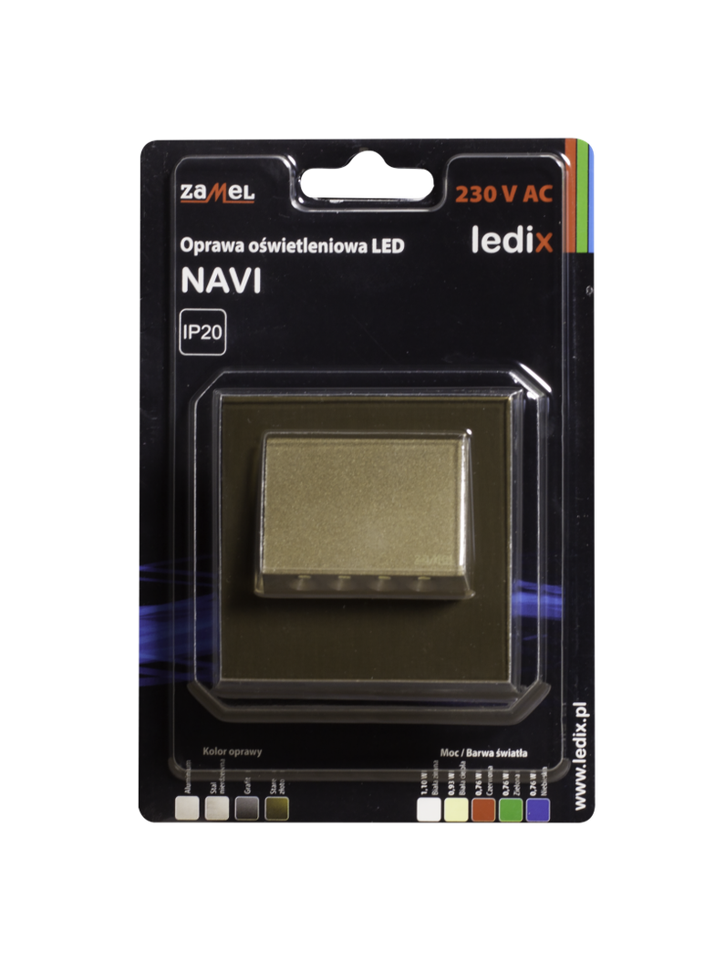 Oprawa LED NAVI PT 230V AC ZLO biała ciepła TYP: 11-221-42