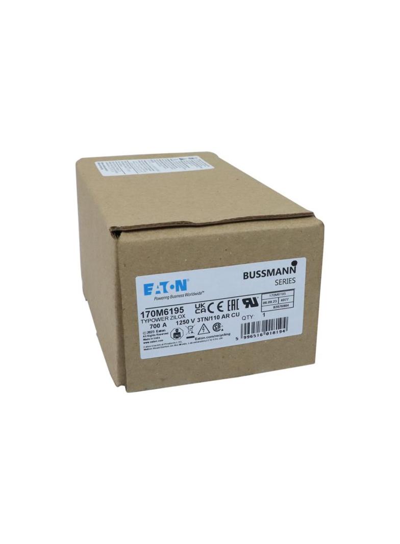 FUSE 700A 1250V 3TN/110 AR CU Wkładka szybka 700A AC 1250V rozmiar 3 76x90x139 mm aR DIN I 170M6195