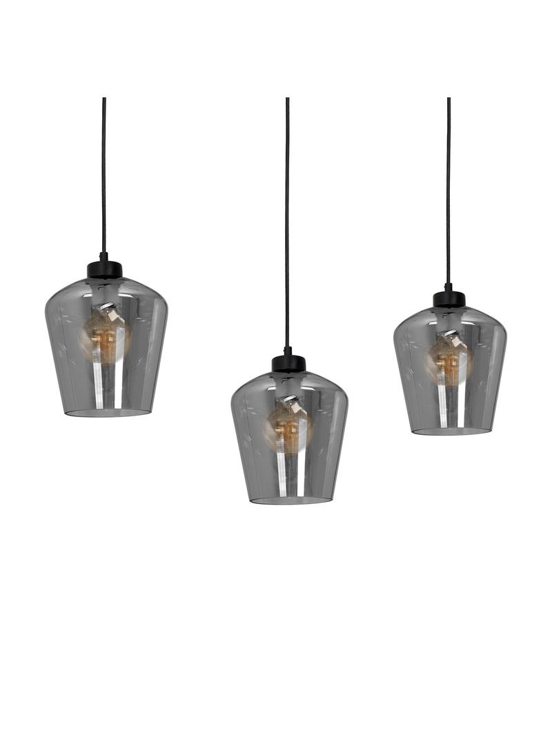Milagro lampa wisząca Santiago Smoked 3xE27 czarna MLP6609