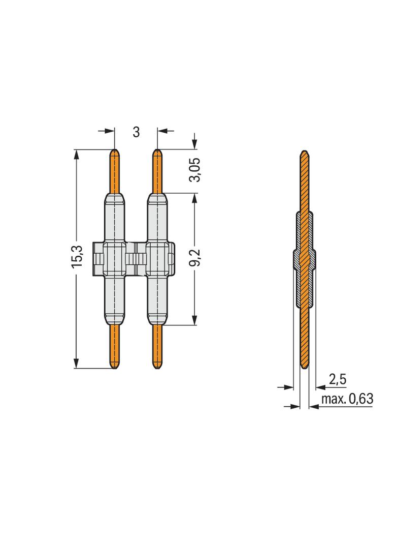 element łączący /1500szt./ WAGO
