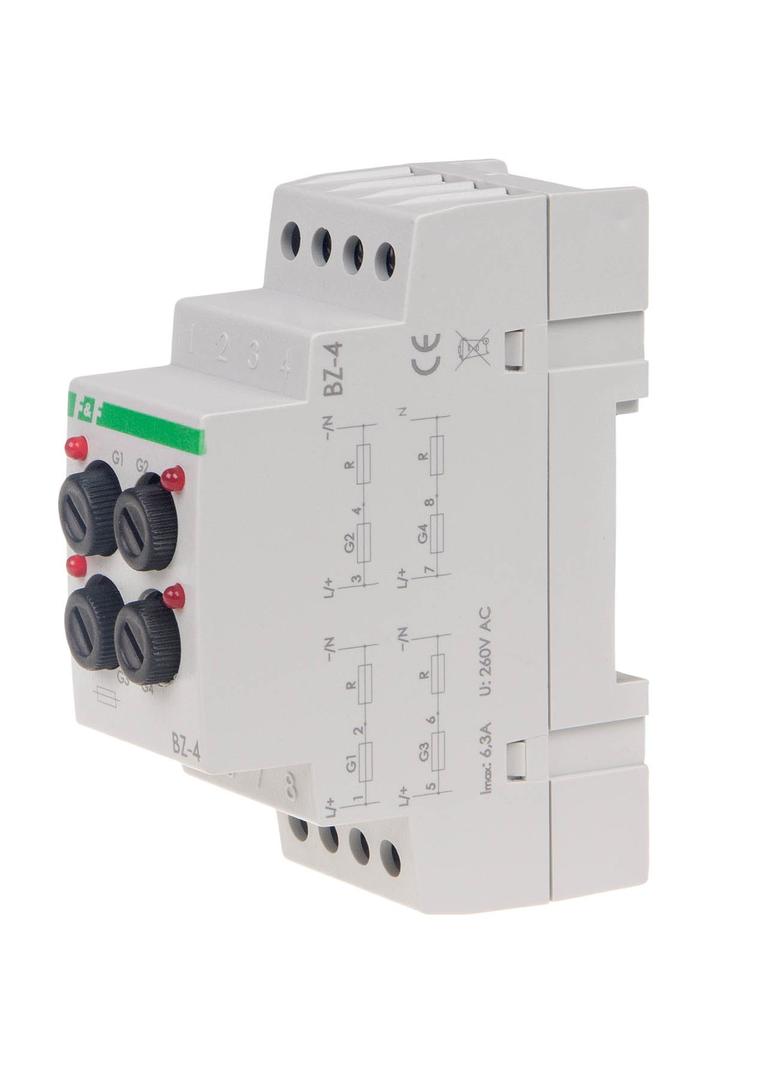 PRZEKAŹNIK PRIORYTETOWY, CZTEROGNIAZDOWY, , I=6.3A, 2 MODUŁY