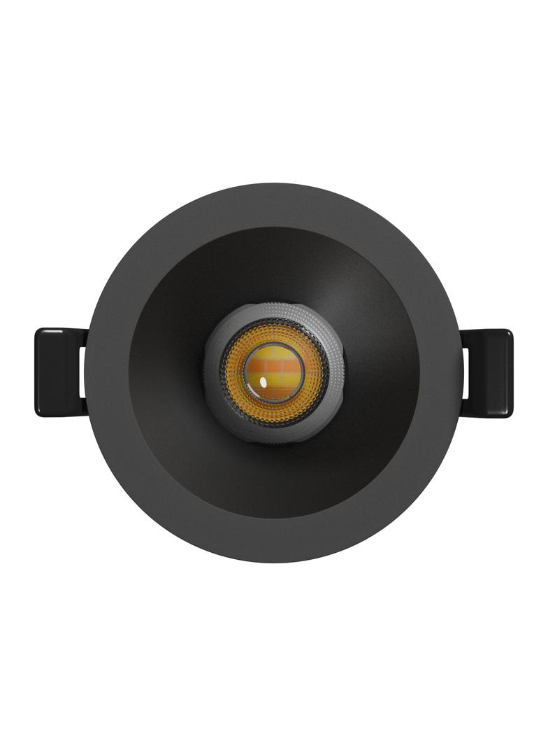 FIALE CORE COMPLETE DOWNLIGHT 7W CCT 230V 45ST IP20 UGR<19 FI90X85MM CZARNY OKRĄGŁA