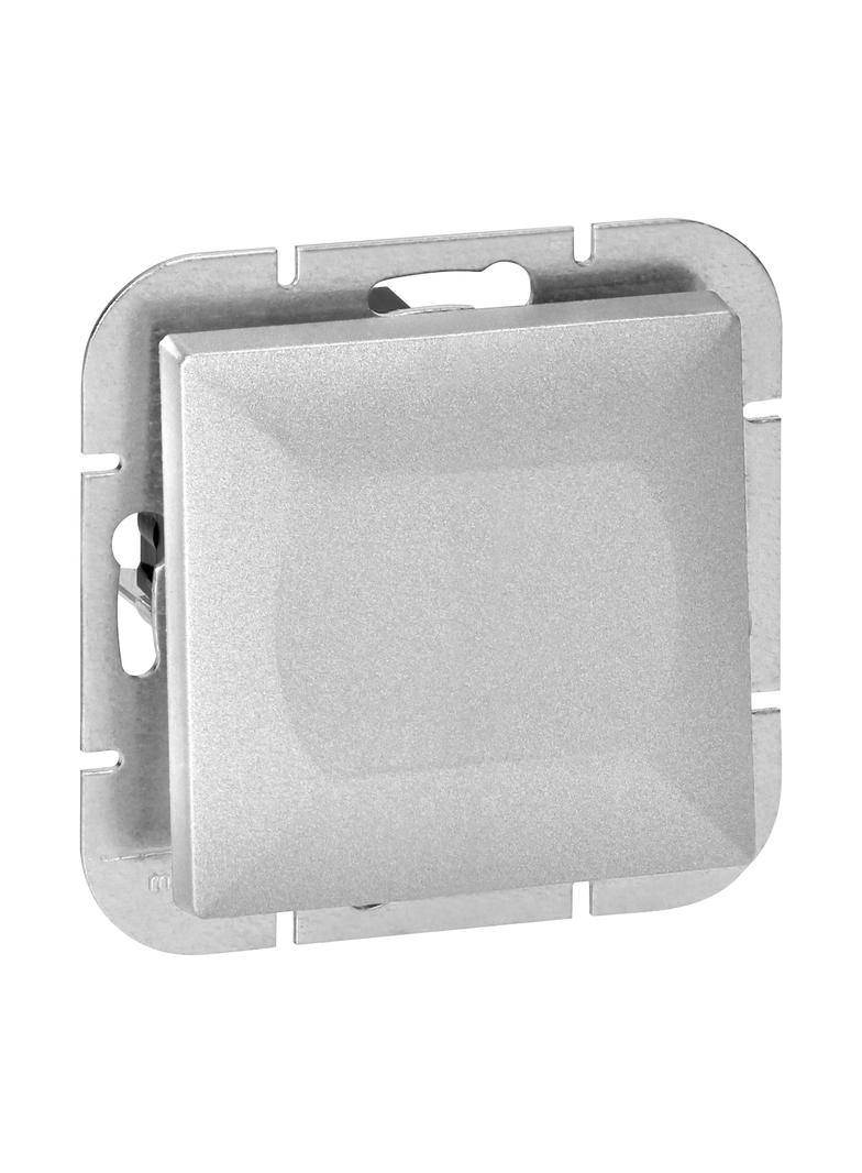 Łącznik krzyżowy podtynkowy Pearl, 10A, 250V, WP-8P, srebrny OR-OE-7703/G ORNO