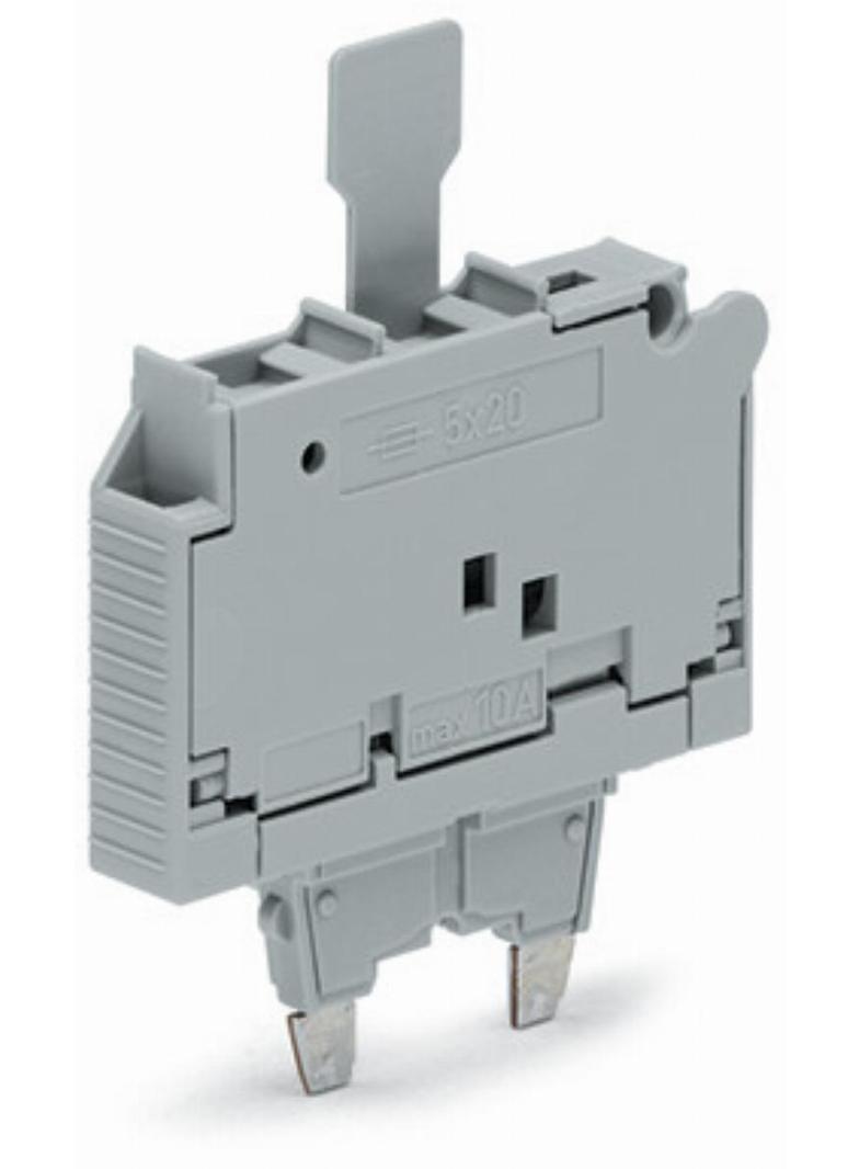 wtyk bezpiecznikowy do bezp. 5x20 mm szary