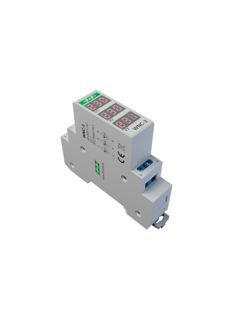 Modułowy wskaźnik napięcia - 3 fazowy LCD WR-3 WNC-3 F&F
