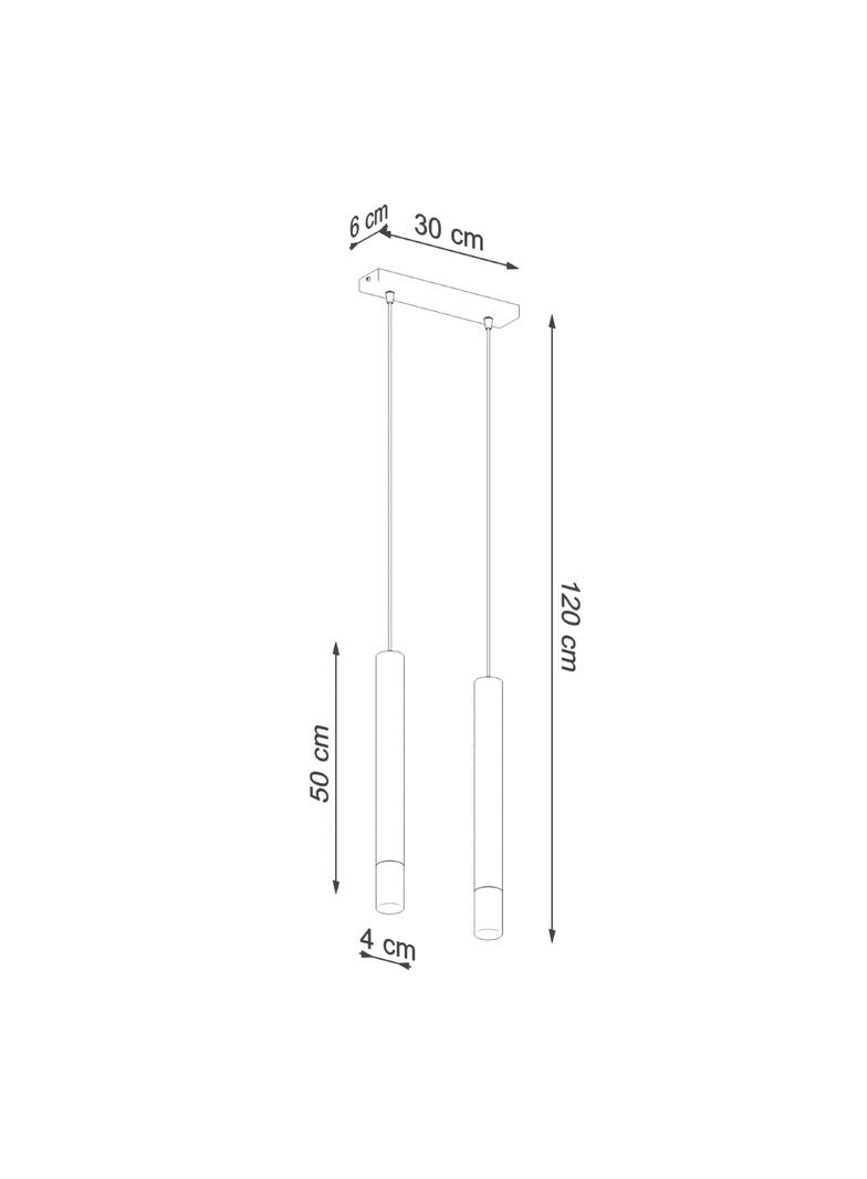 Sollux Lampa wisząca WEZYR 2 czarna SL.0961
