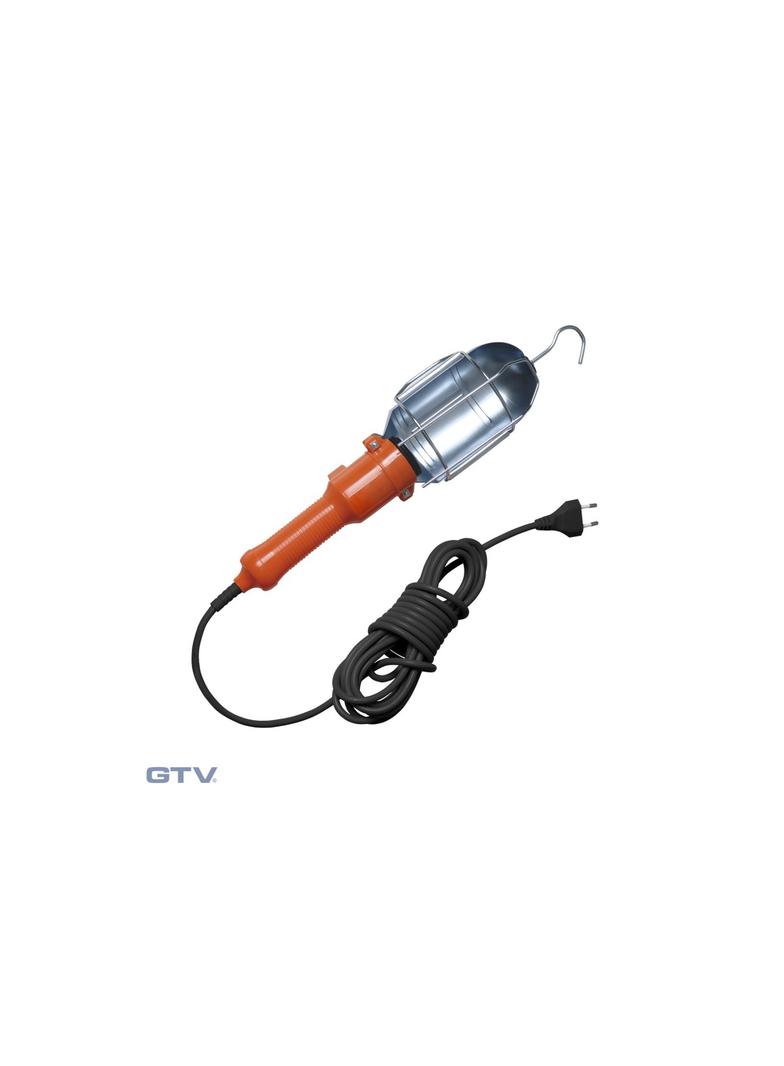 OPRAWA PRZENOŚNA, E27, 5M, MAX 60W, POMARAŃCZOWA