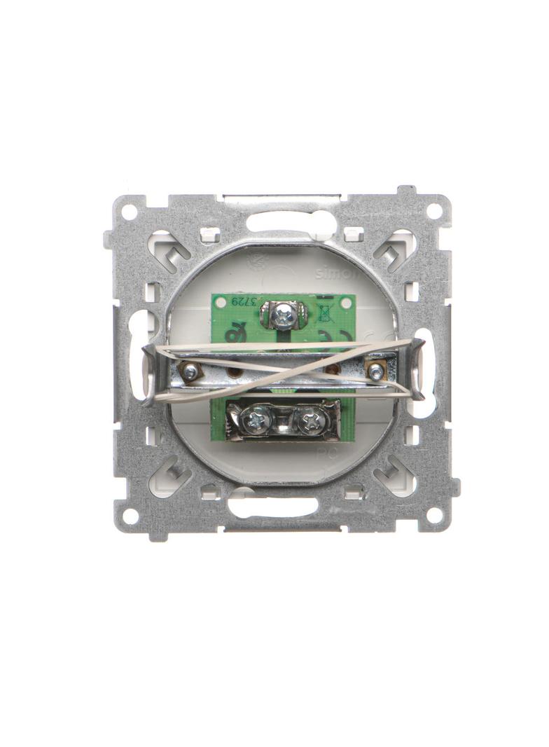 Simon 55 Gniazdo antenowe TV pojedyncze Do instalacji indywidualnych Biały mat