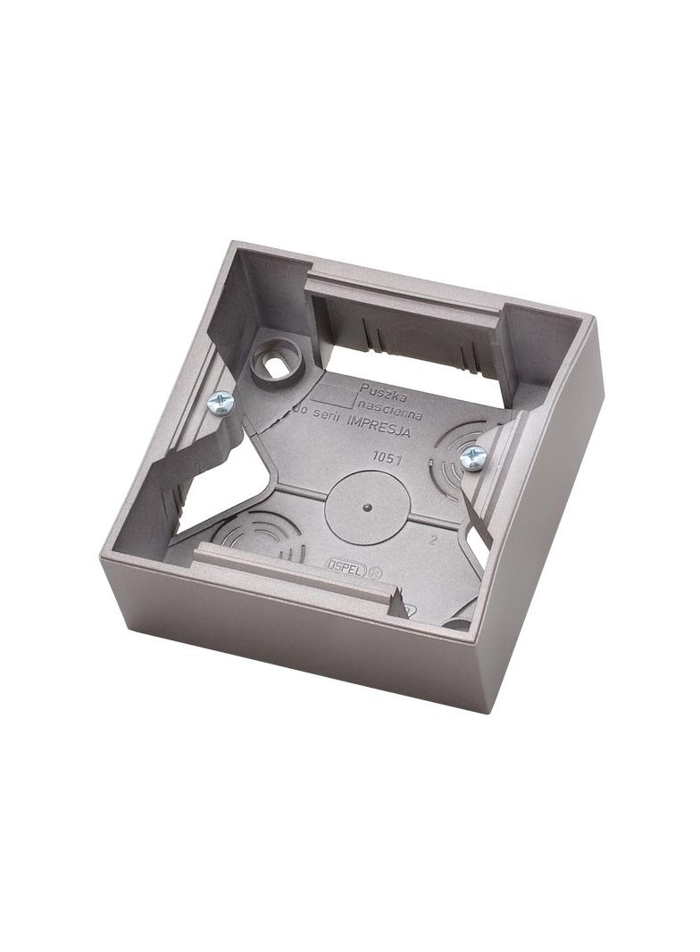 IMPRESJA Puszka instalacyjna pojedyncza - kolor tytan