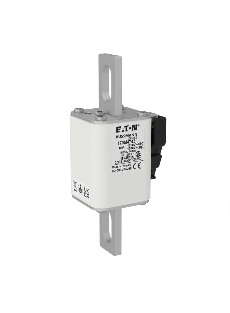 FUSE 400A 1250V 1FKE/115 AR CU Wkładka szybka 400A AC 1250V rozmiar 1 53x69x160 mm aR IEC, 170M4743