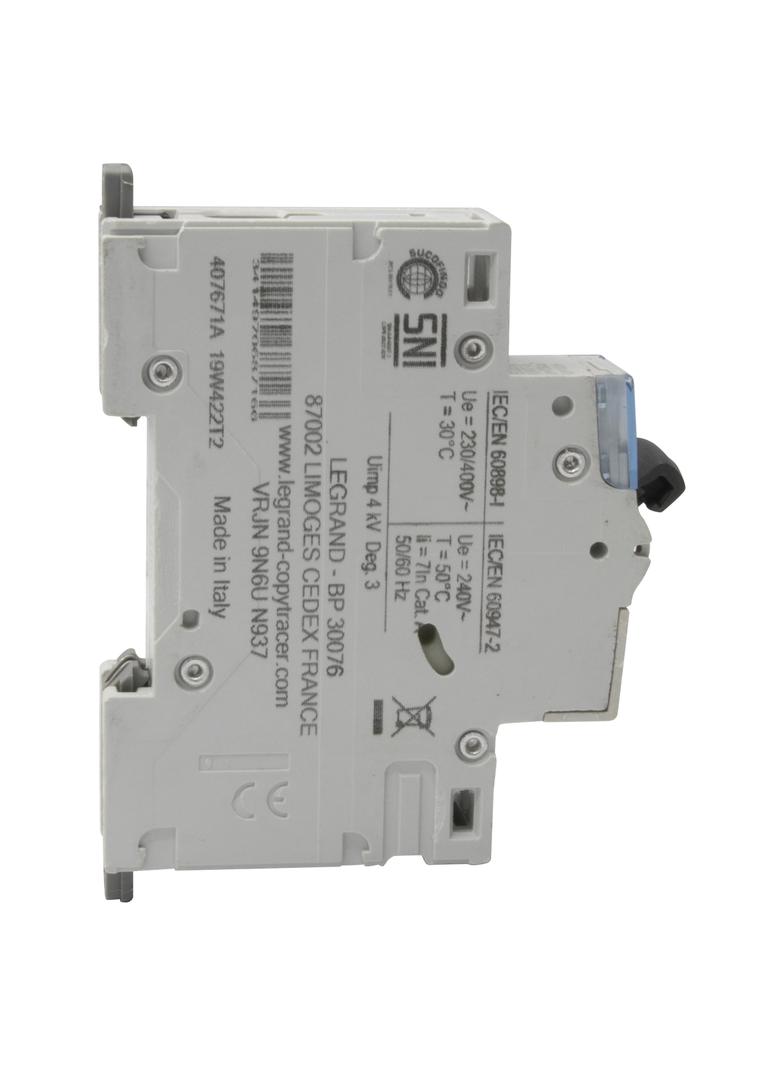 WYŁĄCZNIK NADPRĄDOWY S 301 1P C 20A 6000A SERII DX3, Legrand