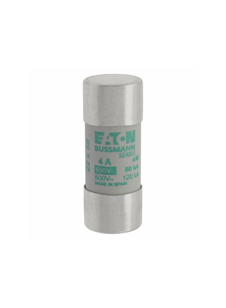 CYLINDRICAL FUSE 22 x 58 4A AM 690V AC Wkładka cylindryczna 22 x 58mm 4A AM 690V AC C22M4 EATON