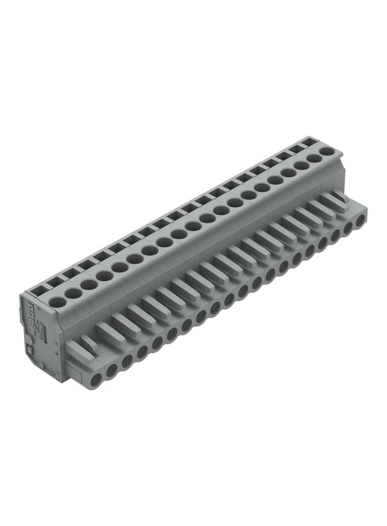 kątowy wtyk sprężynowy raster 5 mm 20-torowy /10szt./ WAGO