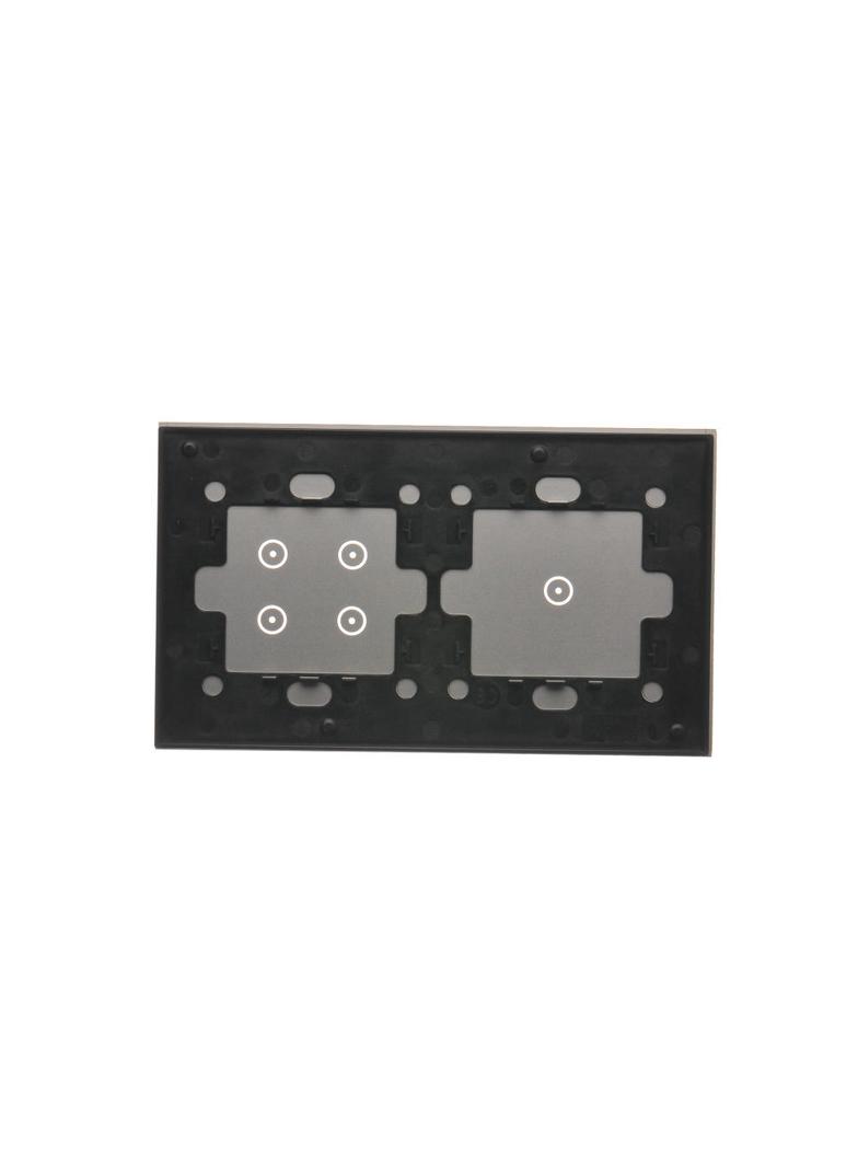 Simon 54 Touch Panel dotykowy S54 Touch 2 moduły 1 pole dotykowe + 4 pola dotykowe srebrna mgła DSTR214/71 KONTAKT