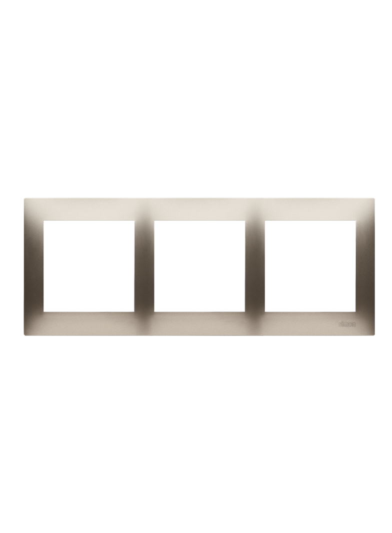 Simon 54 Premium Ramka 3-krotna PREMIUM IP20 / IP44 złoty mat DR3/44 KONTAKT