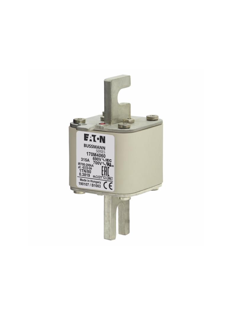 315A 690V 1TN/80 aR INDICATOR FUSE Wkładka szybka 315A AC 690V DIN 1 53x66x108 mm aR DIN 170M4060 EA
