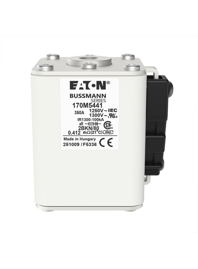 FUSE 350A 1250V 2BKN/80 AR CU Wkładka szybka 350A AC 1250V rozmiar 2 61x77x81 mm aR IEC UL 170M5441