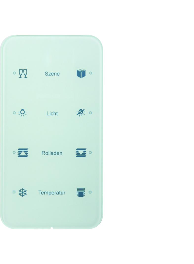 BERKER R.1 Sensor dotykowy poczwórny konfigurowalny szkło biały 75144160 HAGER