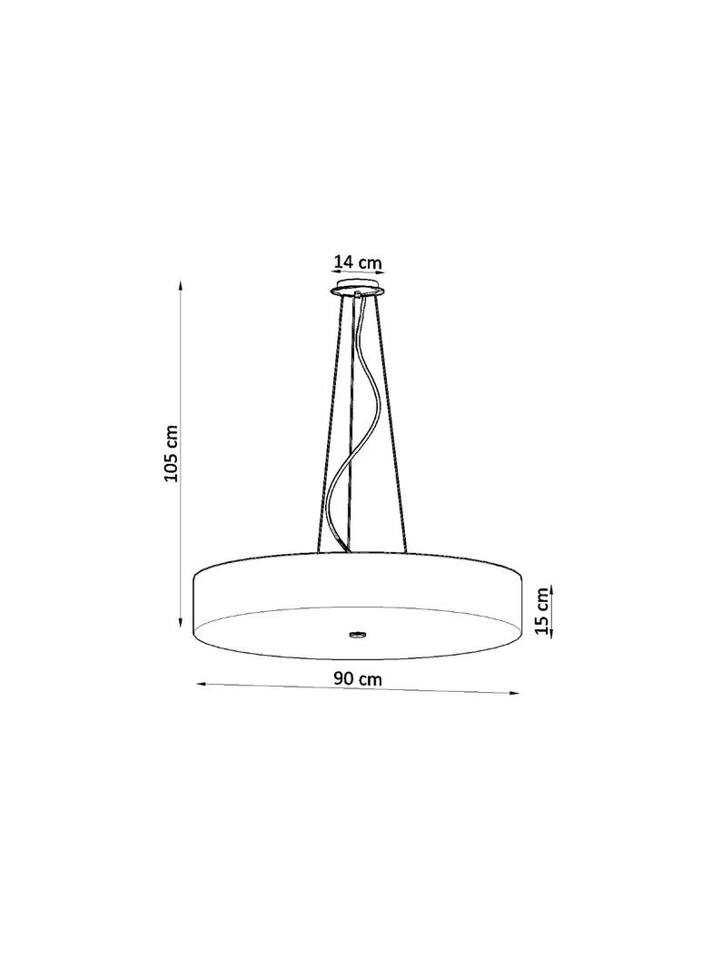 Sollux Żyrandol SKALA 90 biały SL.0805