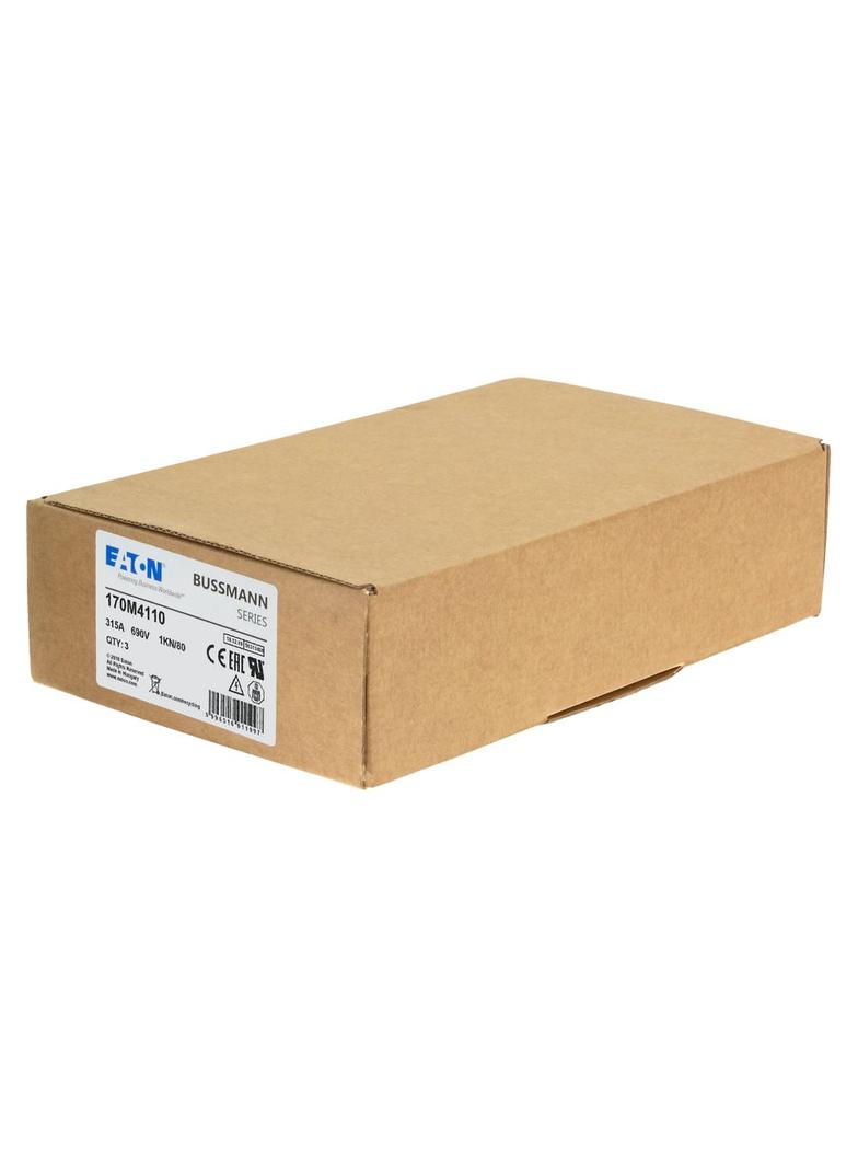 315A 690V 1KN/80 aR INDICATOR FUSE Wkładka szybka 315A AC 690V DIN 1 53x69x108 mm aR DIN 170M4110 EA