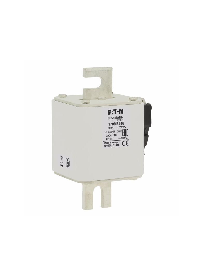 FUSE 800A 1250V 3KN/110 AR Wkładka szybka 800A AC 1250V rozmiar 3 76x92x139 mm aR DIN IEC 170M6246 E