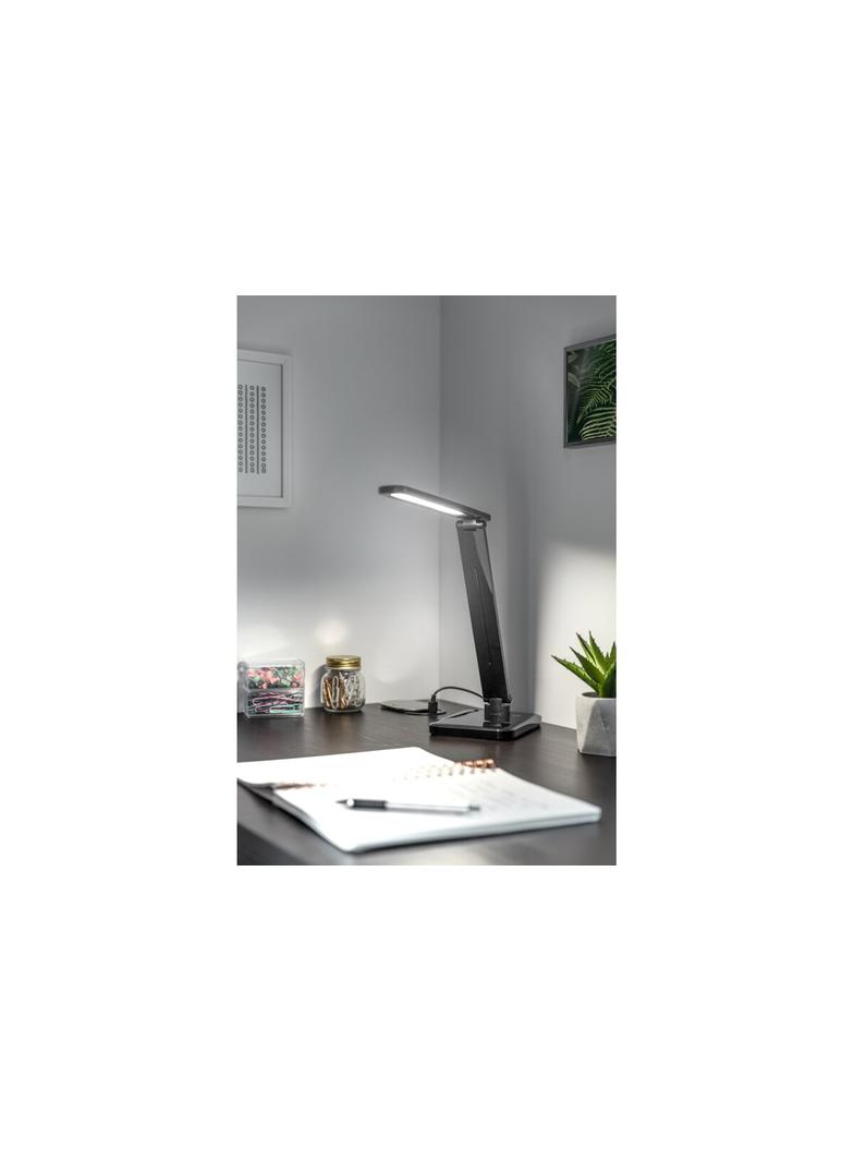 LAMPKA BIURKOWA HIKARI LED, 6W, 400lm, AC220-240V, 50/60Hz, CCT, CZARNY