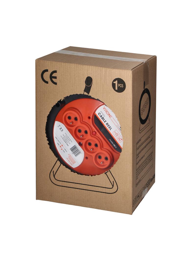 Zwijak bębnowy IP20 4x2P+Z 16A 230V CR-1 ORNO