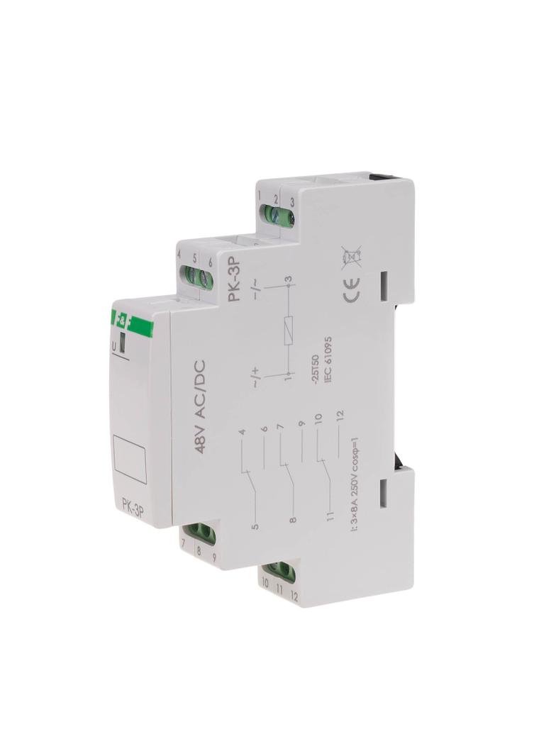 Przekaźnik elektromagnetyczny PK-3P 48V PK-3P-48V F&F