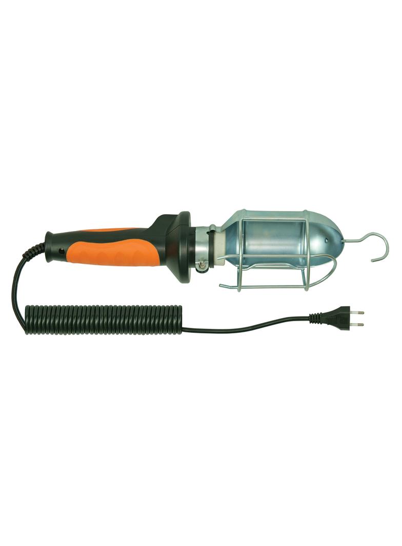 Lampa PL - 3 , kabel 10m gumowy,(pomaranczowa) oprawka E27 ceramiczna