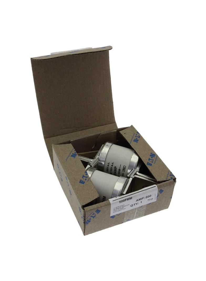 500A 690V AC BS88 HIGH SPEED TWIN FUSE Wkładka szybka 500A AC 690V DC 450V BS88 83x113 mm, 500FMM EA