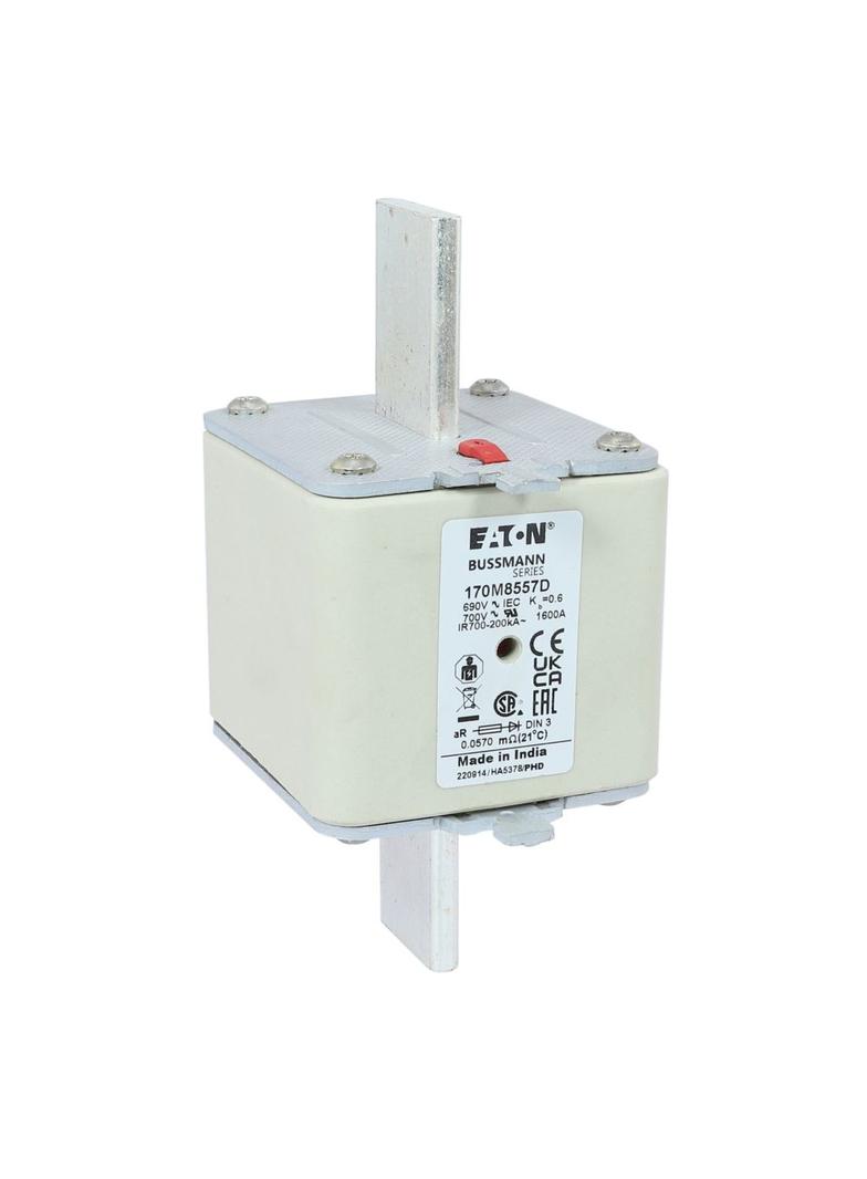 1600A 690V aR DIN 3 HSDNH FUSE Wkładka szybka 1600A AC 690V DIN 3 aR DIN IEC podwójny wskaź 170M8557
