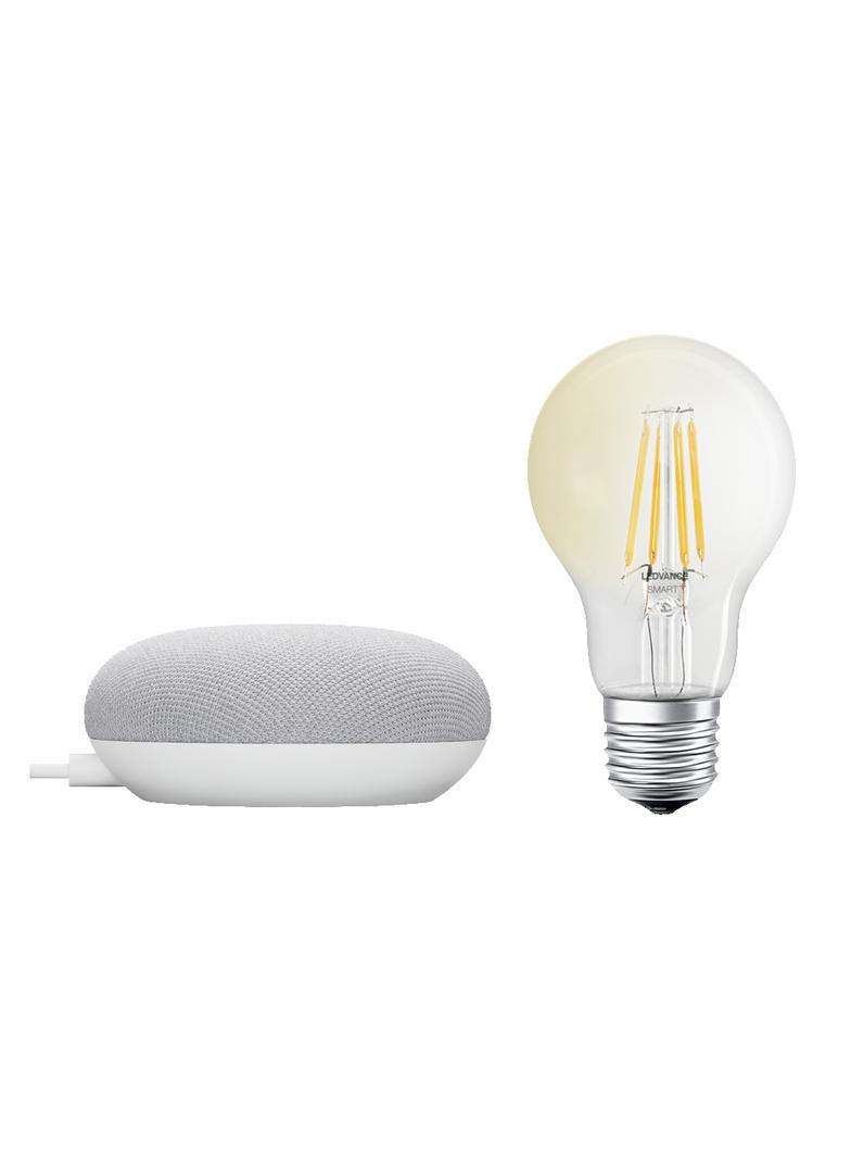 Lampa LED z głośnikiem GOOGLE NEST CH DACH CL A60 FIL BT KIT
