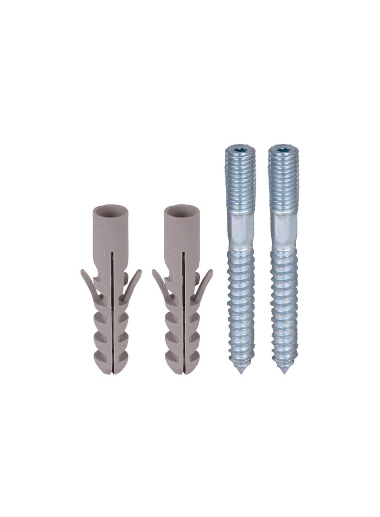 Zestaw montażowy z 2 śrubami M 10x220 mm, stal nierdzewna NIRO i 2 kołkami fi 12 mm