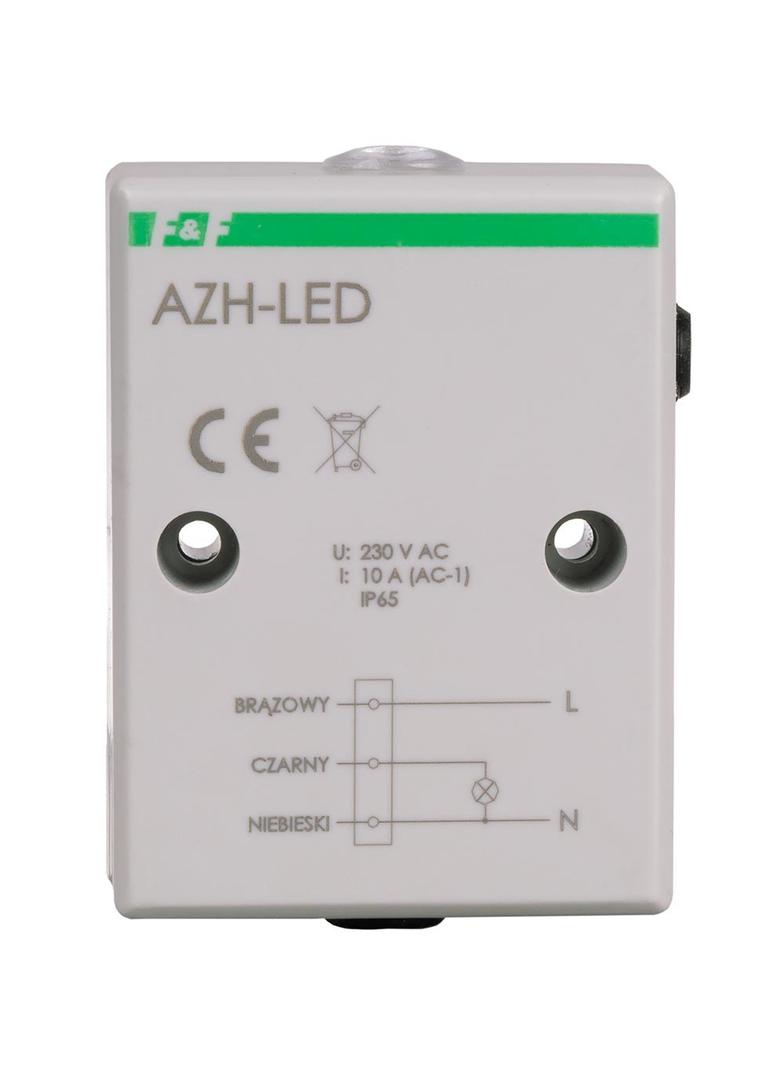 Automat zmierzchowy z wewnętrznym czujnikiem światłoczułym do załączania oświetlenia LED AZH-LED F&F