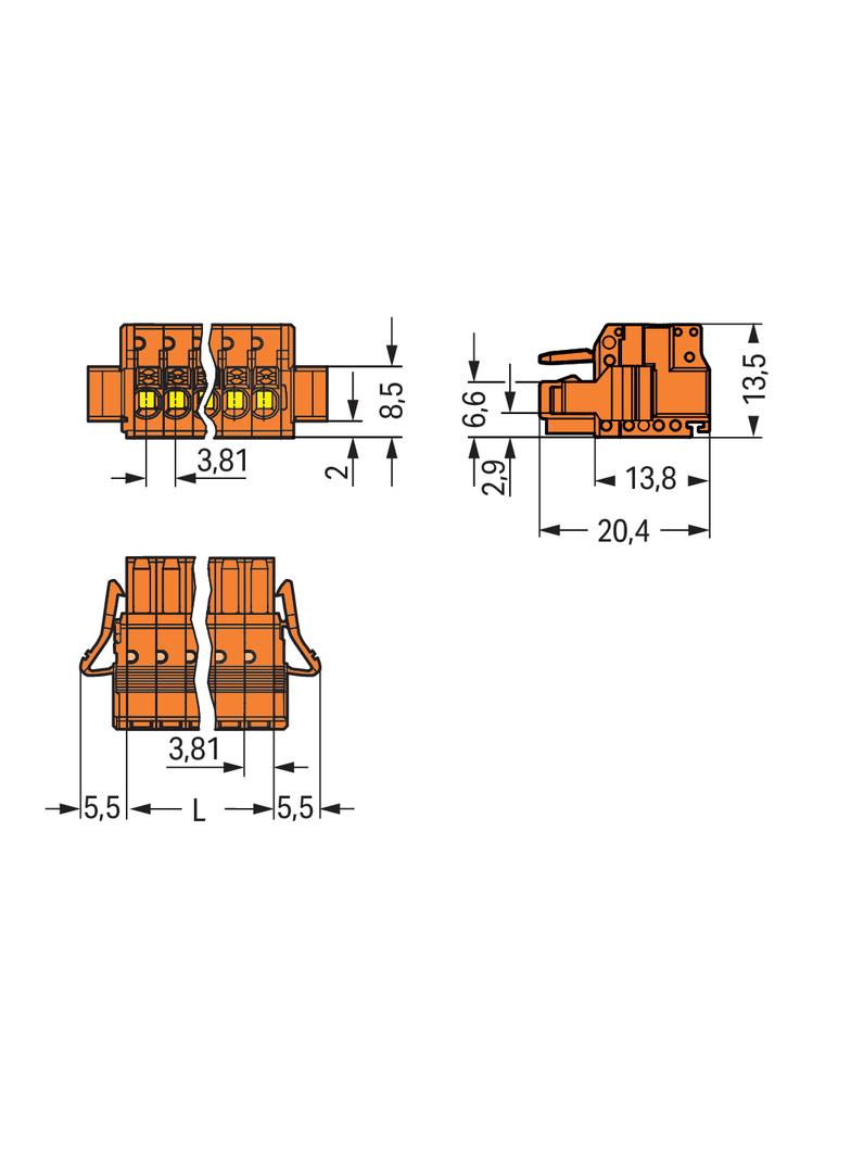 1-przewodowe gniazdo