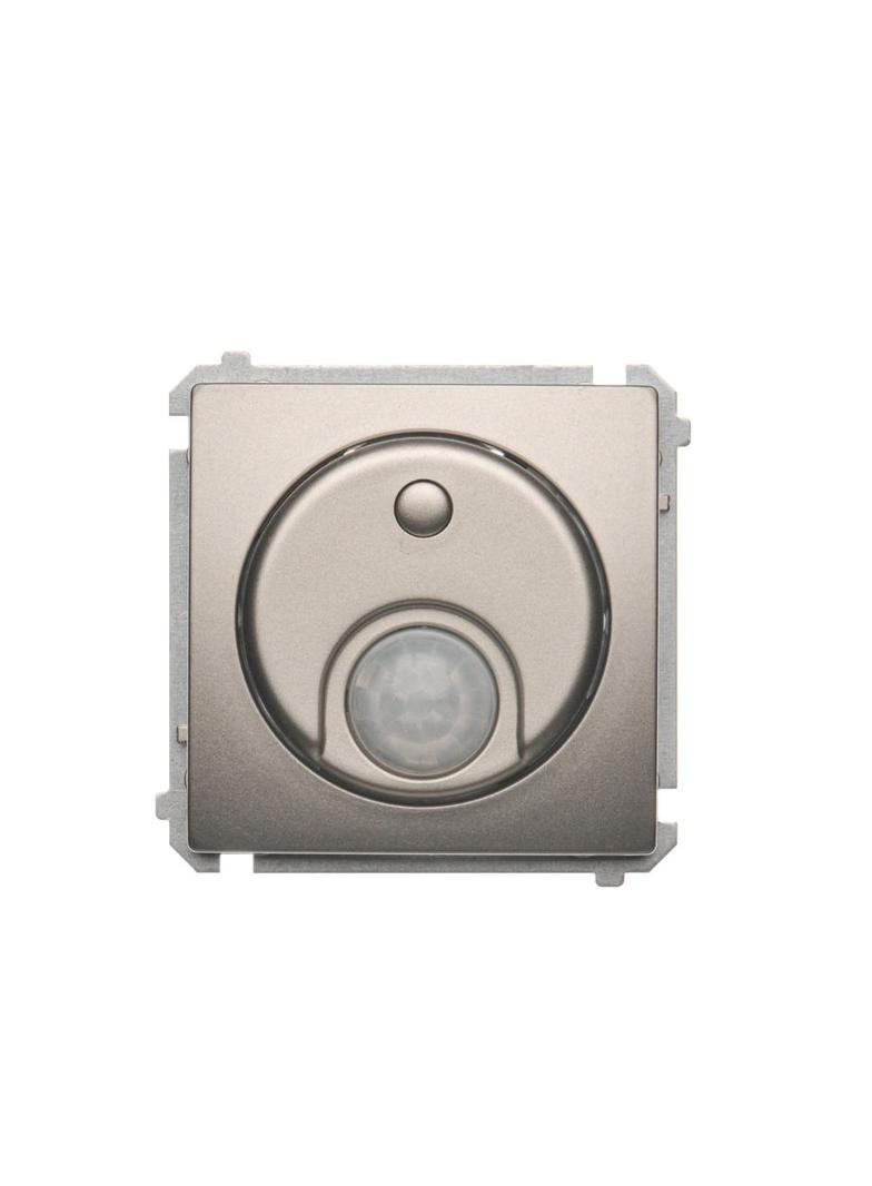 Simon Basic Łącznik z czujnikiem ruchu z przekaźnikiem 8(2) A 230V. Wymagana instalacja 3-przewodowa satynowy BMCR10P.01/29 KONTAKT