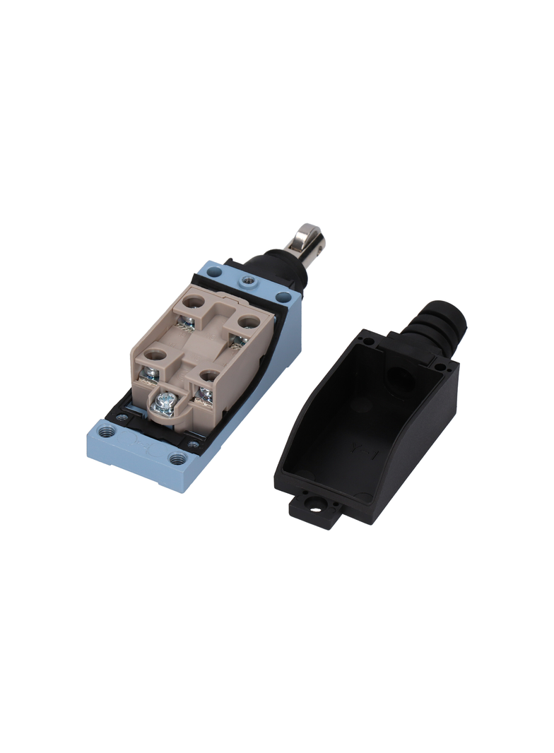 ŁĄCZNIK KRAŃCOWY (METAL / TWORZYWO) POPYCHACZ Z ROLKĄ OBROTOWĄ