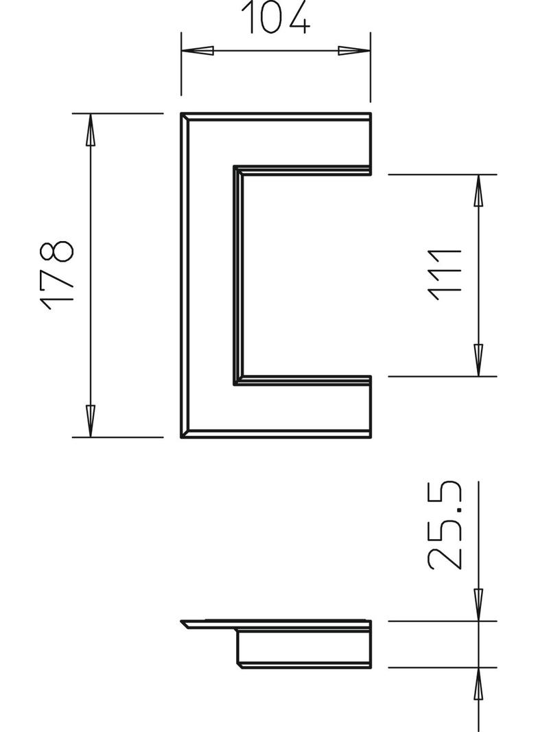G-AWAO70110RW, Maskownica przejścia przez ścianę