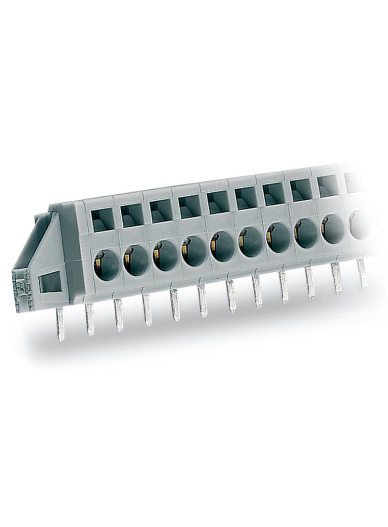 listwa zaciskowa przepustowa 12-bieg. szara raster 5 mm /25szt./ WAGO