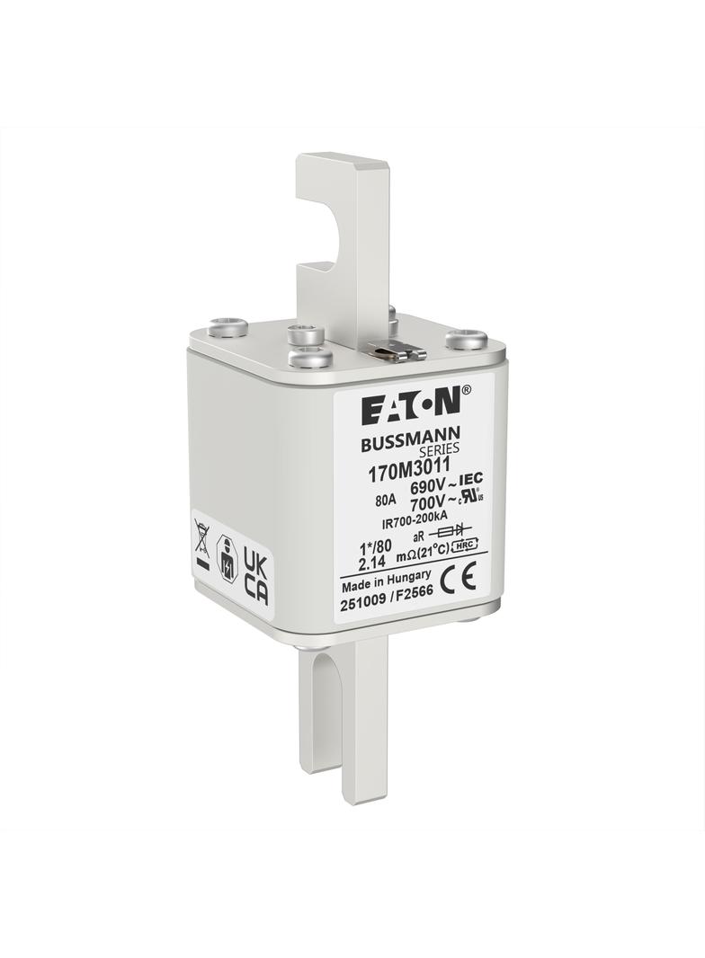 80A 690V 1*/80 aR INDICATOR FUSE Wkładka szybka 80A AC 690V compact DIN 1 45x45x104 mm aR 170M3011 E