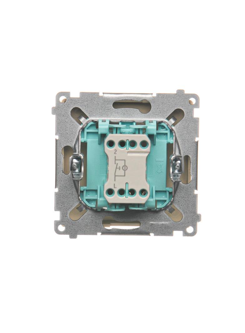 Simon Basic Przycisk światło z podświetleniem LED 10A 250V szybkozłączka beż BMS1L.01/12 KONTAKT