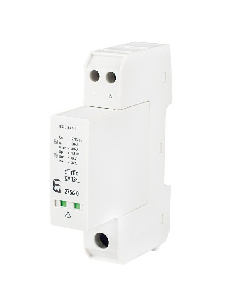 Ogranicznik przepięć T2+T3 (C+D) TEC CM T23 275/20 1+1 002440654 ETI