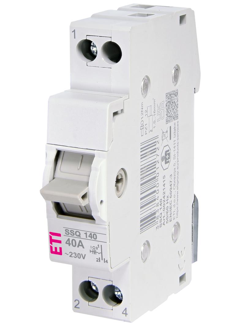 Przełącznik trójpołożeniowy modułowy 40A 1P SSQ 140 002421415 ETI