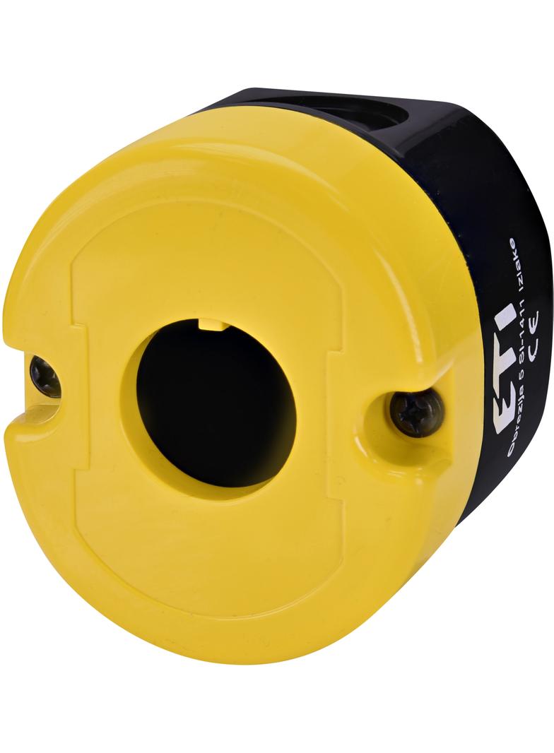 Kaseta żółto-czarna STOP, NC+NO, przycisk-grzybek ESE1Y 004771548 ETI
