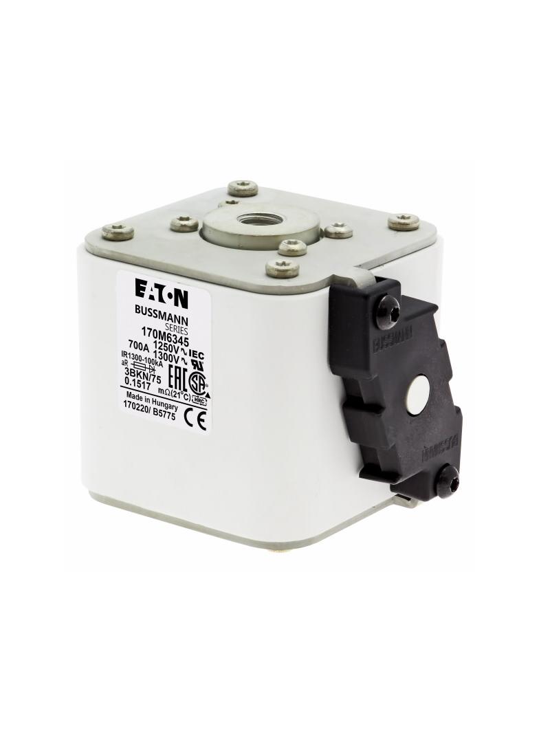FUSE 700A 1250V 3BKN/75 AR CU Wkładka szybka 700A AC 1250V rozmiar 3 76x92x76 mm aR IEC UL 170M6345