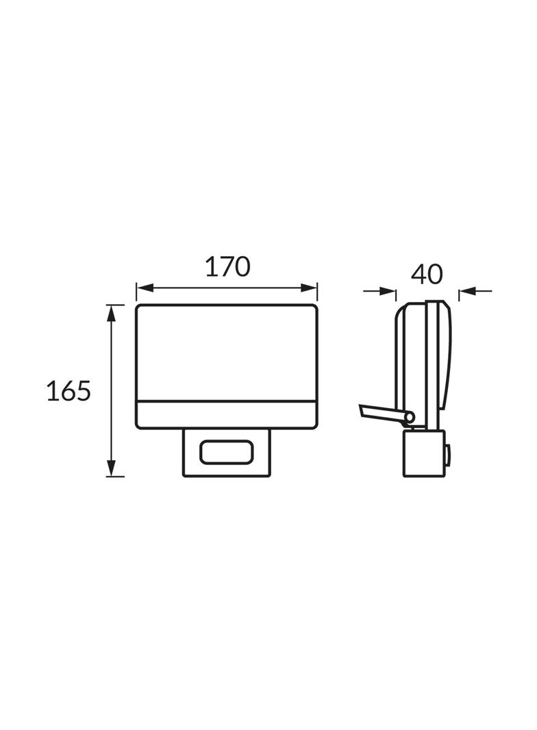Naświetlacz SMD LED z czujnikiem ruchu BRYZA LED S 30W BLACK NW