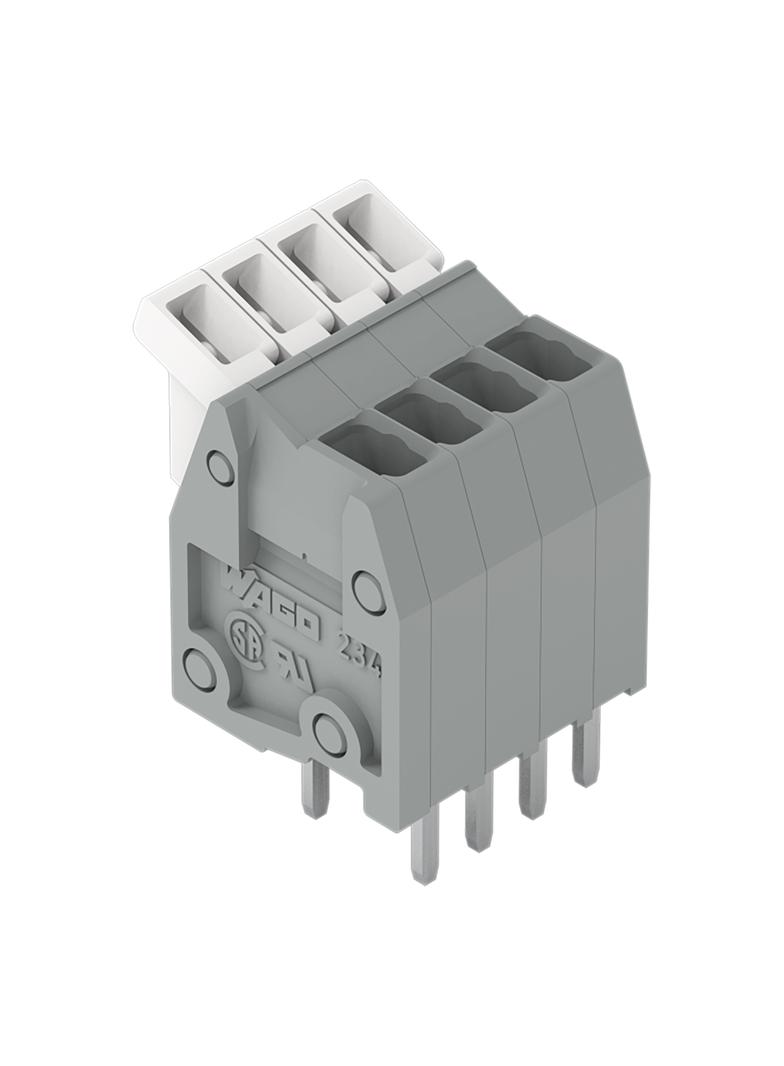 listwa zaciskowa do pł. drukowanych 2-bieg. szara raster 2,5 mm /100szt./ WAGO